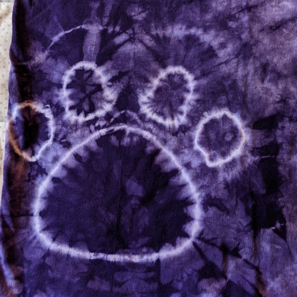 Tie-Dye Paw Print Tee Shirt - Picture 2 of 4